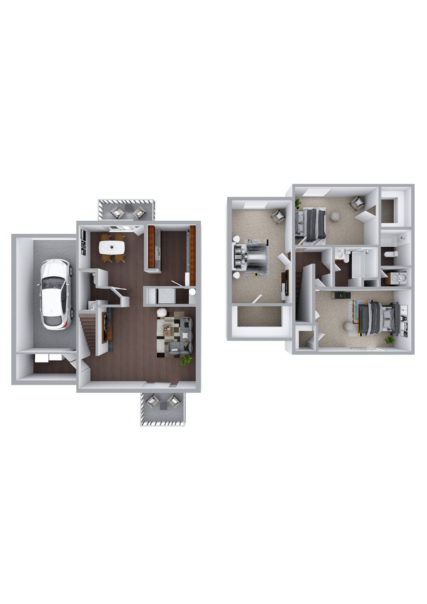 a floor plan of a house